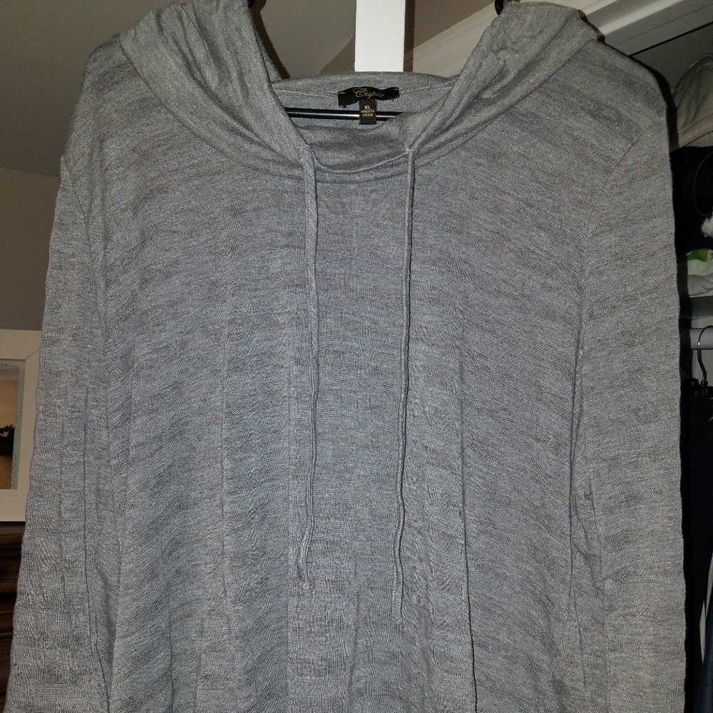 Cupio womens XL cowl neck shirt